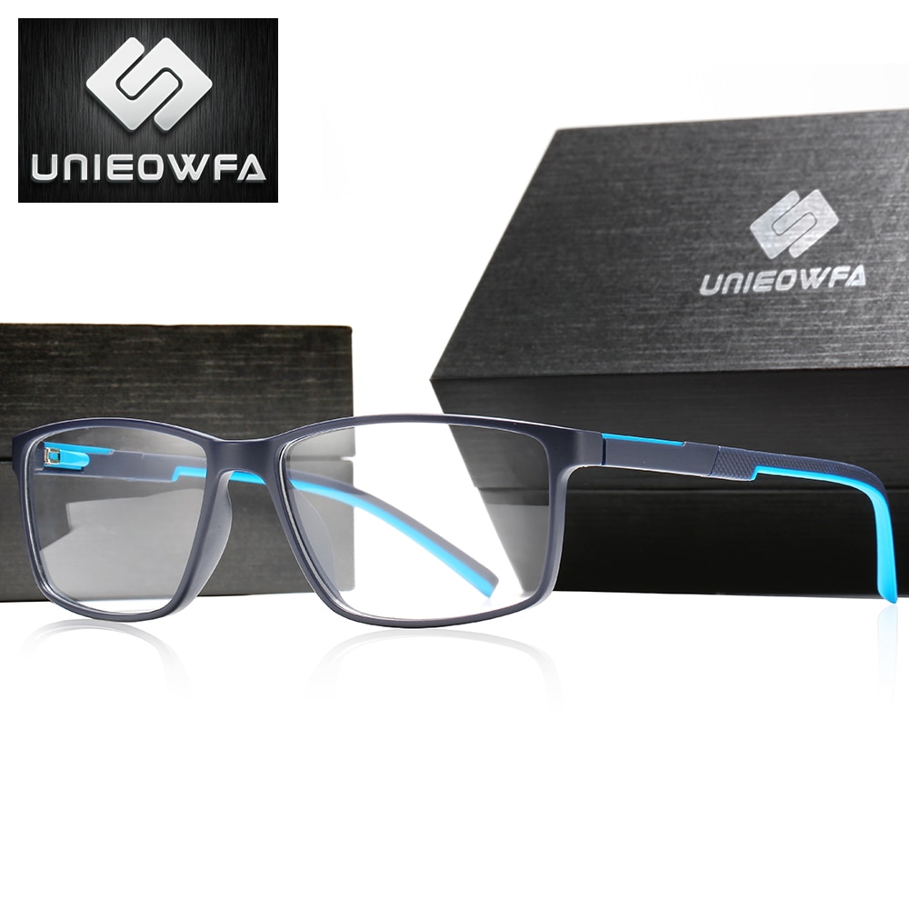 Korea Myopia Eyeglasses Frame Men Prescription Optical Glasses Frame Men Clear Transparent Lens Eyewear Frame TR90 Ultralight