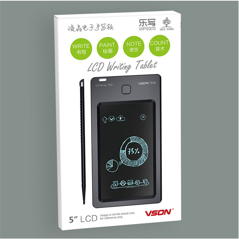 Mini 5" LCD Electronic Writing Tablet Digital Drawing Handwriting Pad Graphic Notepad Panel for Kids Education/Schedule Record
