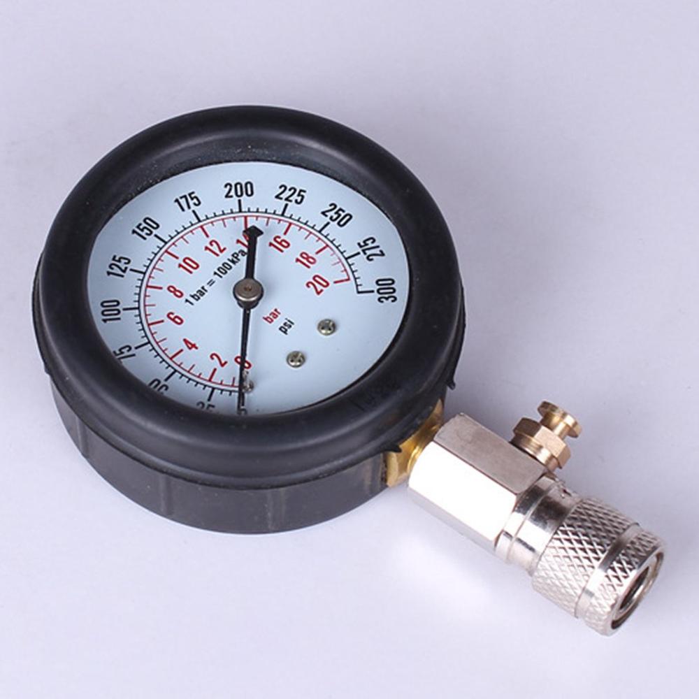 0-20bar Gasoline Engine Compression Tester Auto Petrol Gas Engine Cylinder Automobile Pressure Gauge Tester Automotive Test Kit