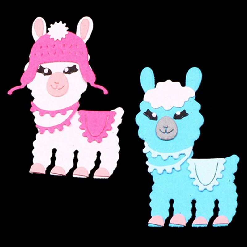 Llama artesanía Metal troqueles preciosas Alpaca plantillas de matrices para álbum de recortes papel tarjeta artesanía grabado troquelado