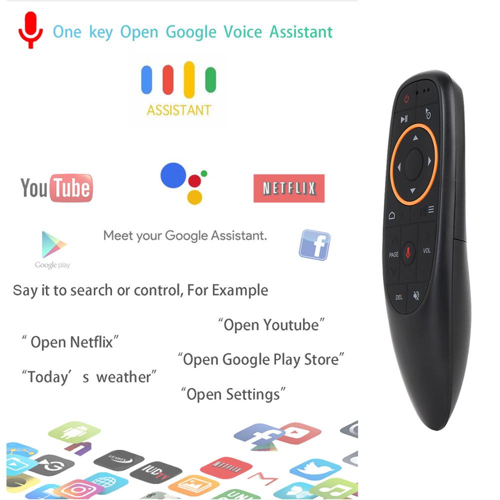 Air Remote Mouse G10 G10S Voice Remote Control Blueteeth 2.4G Wireless Gyroscope for Android tv box H96 Max 3318
