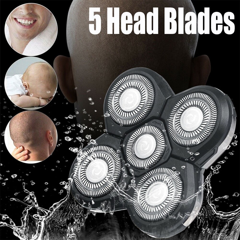 5 Heads Fast Easy Install Practical Shaving Shaver Head Universal Blade Floating Electric Razor Cutter Replacement Double Ring