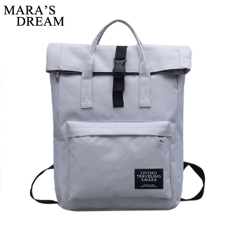 Mara's Droom Vrouwen reistas Multifunctionele canvas grote capaciteit studenten bag casual eenvoudige effen kleur Vrouwen rugzak