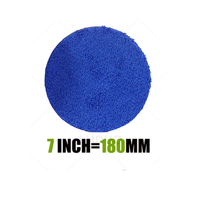 2/3/4/5/6/7 zoll Mikrofaser Polieren Pad Für Autos Körper Polnischen Wachs Puffer Pad waschen Reinigung Mikro Faser Polieren: Sand Platte / Silber