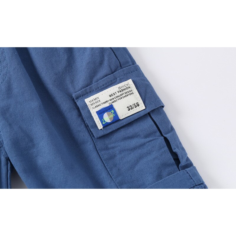 Mudkingdom 2022 Baby Boys Shorts Pocket Elastic Waist Kids Short Clothes for Children Clothing Boy Summer Cotton Cargo Pants