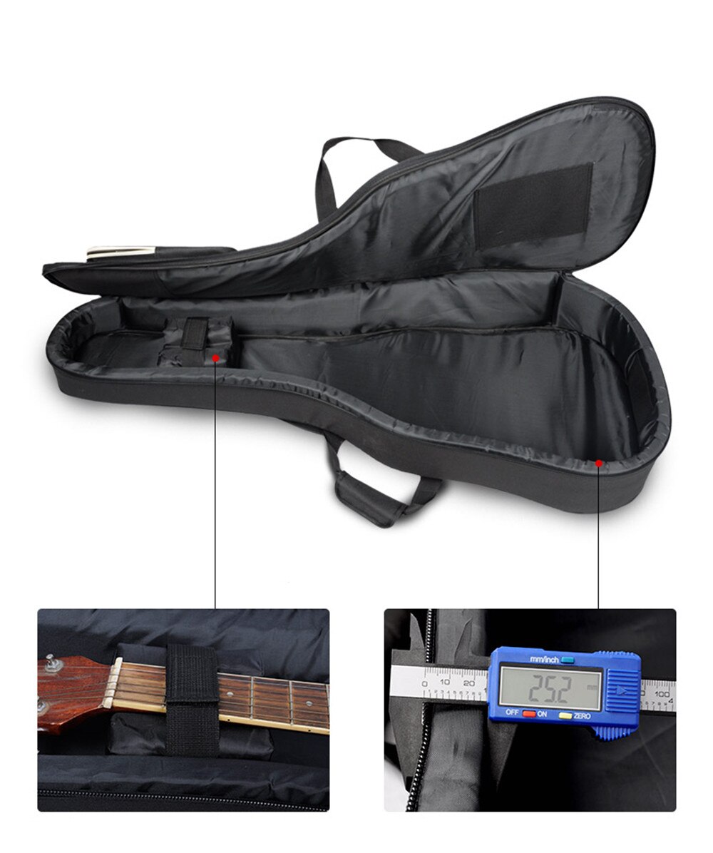 Sac pour guitare classique acoustique 41 pouces, sac à dos réglable sangle d&#39;épaule Portable épais rembourré noir