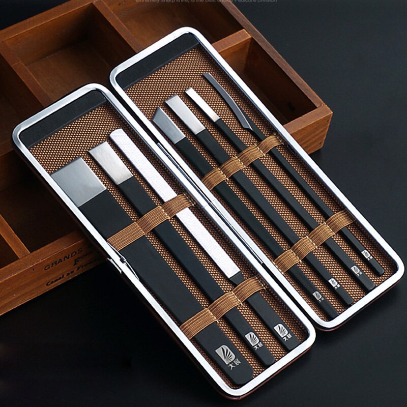 7 stuks Nail Cuticle Eelt Remover Set Dode Huid Blades Pro Rvs Mes Manicure Pedicure Vinger Voet Schoonheidsverzorging kit