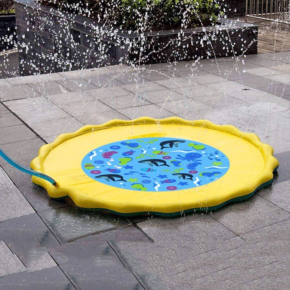 Cospargere E spruzzata Zerbino Acqua Gioco Giocattolo per I Bambini più Piccoli A Spruzzo tutto'aperto pad Acqua Gonfiabile per Bambini Piscina per Bambini proprietà pad divertimento Spiaggia