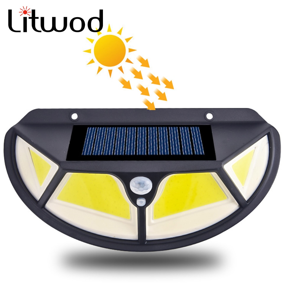 IP65 40 Led SMD2835 10W Built in Battery Powered Sunlight Waterproof Rotate Solar Light Motion Sensor Street Outdoor Wall Lamp