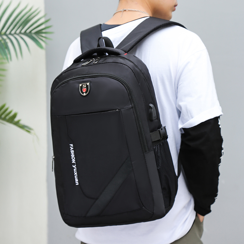 Backpack Men Nylon Backbag 15.6 Inch Laptop Rucksack Charging Shoulder Bag Large Capacity Bagpack Male Mochilas Knapsack