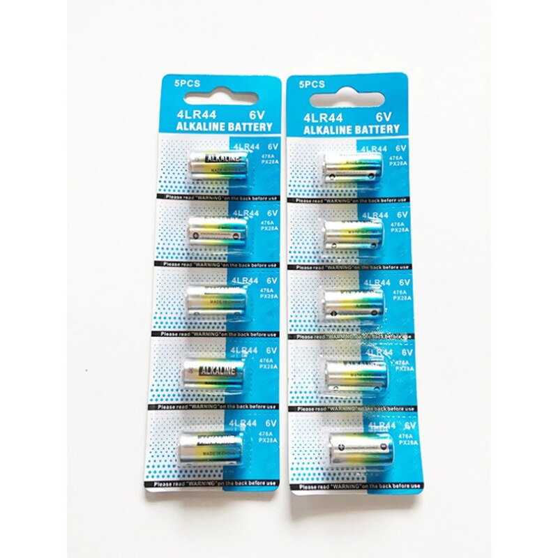 5PCS 4LR44 6V installed alkaline Zinc-Manganese cascade battery 6V beauty pen PX28A L1325 4AG13