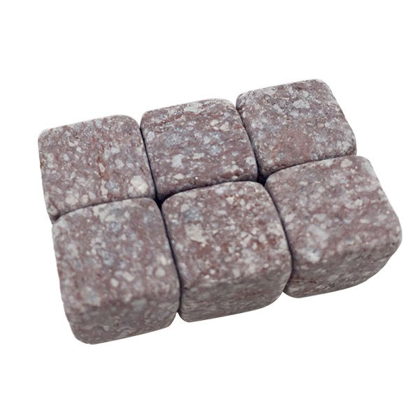 6pc 100% Natural Whiskey Stones Sipping Ice Mold Whisky Stone Whisky Rock Cooler Wedding Favor Christmas Bar: Red