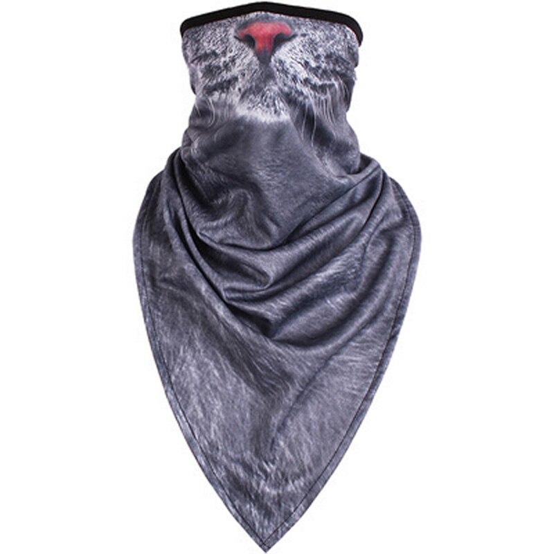 Moto vélo vélo écharpe motif Animal séchage rapide visage masque froid Protection cyclisme masque Snowboard coupe-vent