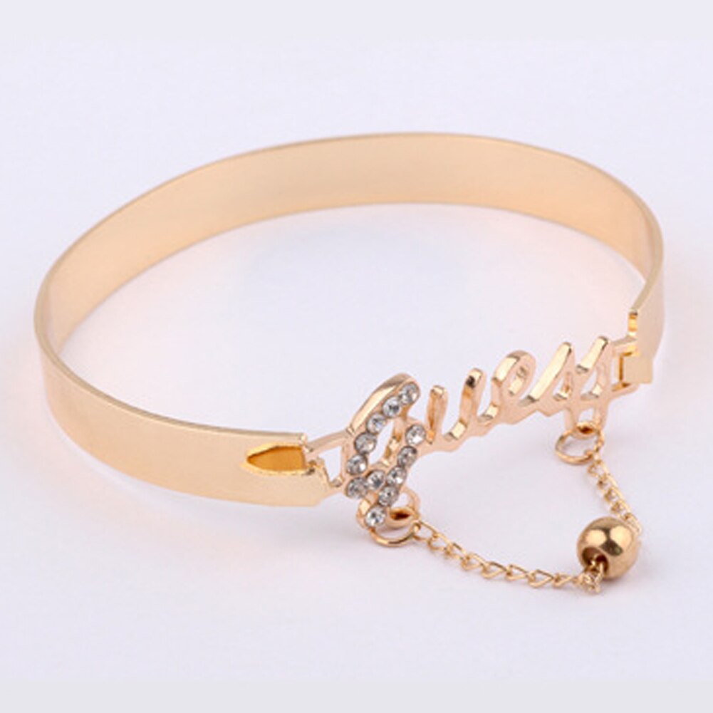 Rhinestone Decor Stylish Hand Chain Ring excellent workmanship Elaborate Love Exquisite Bracelet Accessory