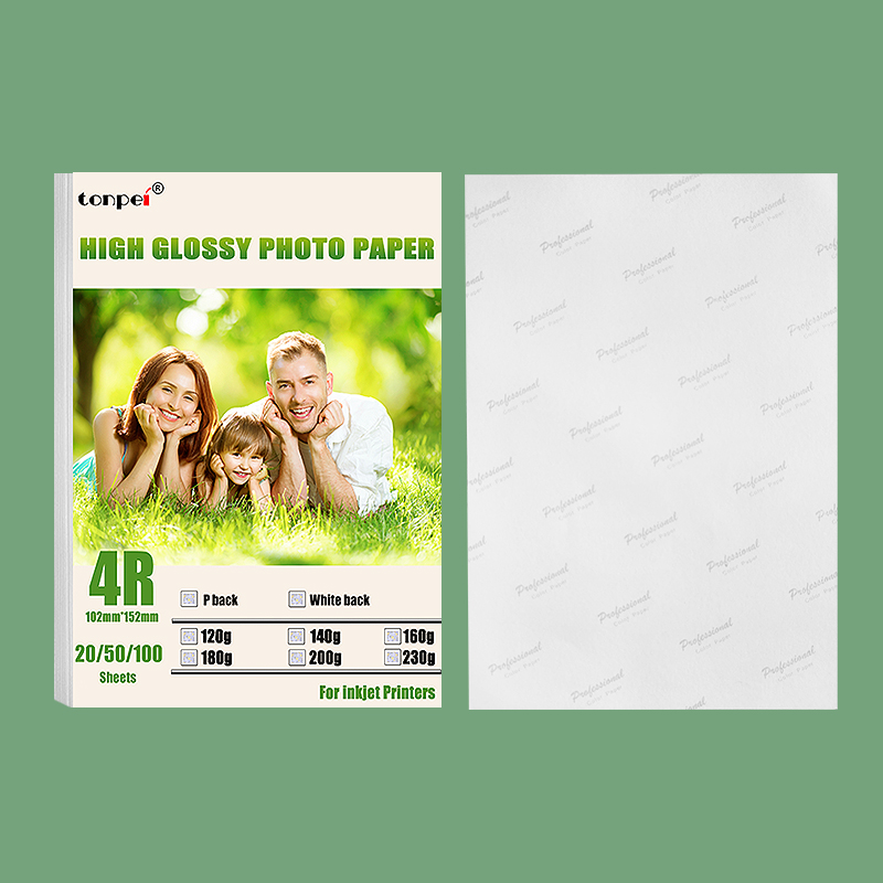 Hochglanz-Fotopapier mit mehreren Spezifikationen, 3R 4R 5R A4, Fotodruckpapier, Tintenstrahldrucker, 180 g, glänzendes einseitiges Fotopapier