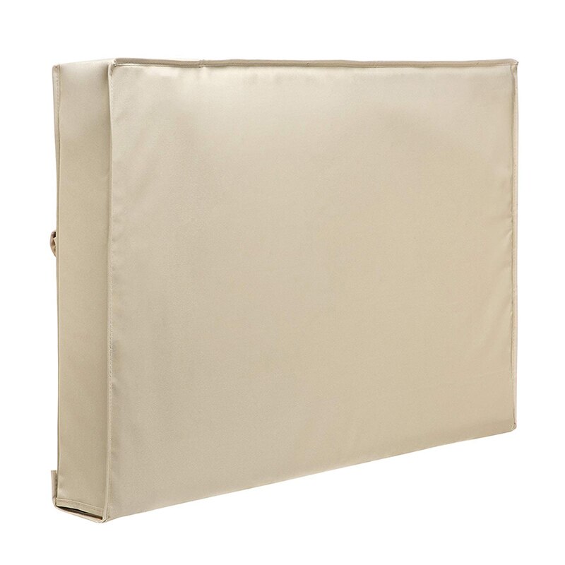 Cubierta a prueba de intemperie para TV, resistente al agua y polvo, protector ideal en exterior, jardín, patio, 32 ", 36", 40 ", 46", 50 ", 55", 60 "y 65": Beige / FOR 60-65inch TV