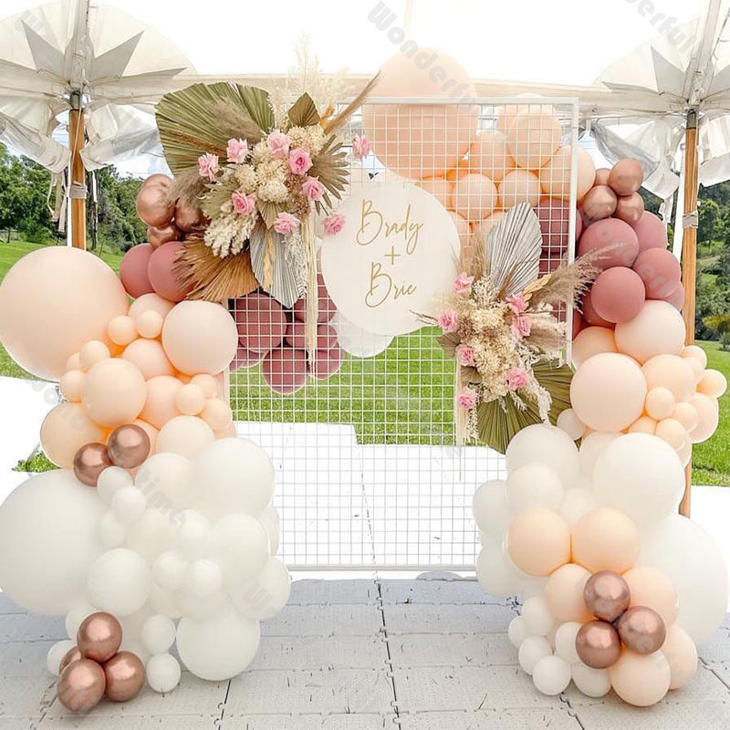 Matte Blush Balloons 5/10/12/18in Jungle Green Burnt Orange Balloon Garland Boho DIY Arch Kit Wedding First Birthday Decorations