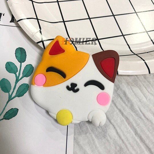 Universal phone Stand bracket Expanding Stand stretch grip phone Holder Finger Cute cartoon stand for iphone 7 8 plus XS: Lucky cat