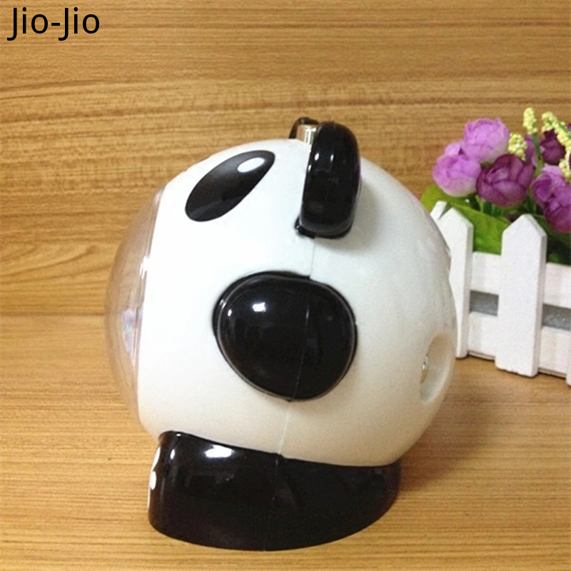 Cute Panda Wake Up Alarm Clock Kids Mute Personality Bedside Student Children Voice Snooze Night Light Cartoon Clock