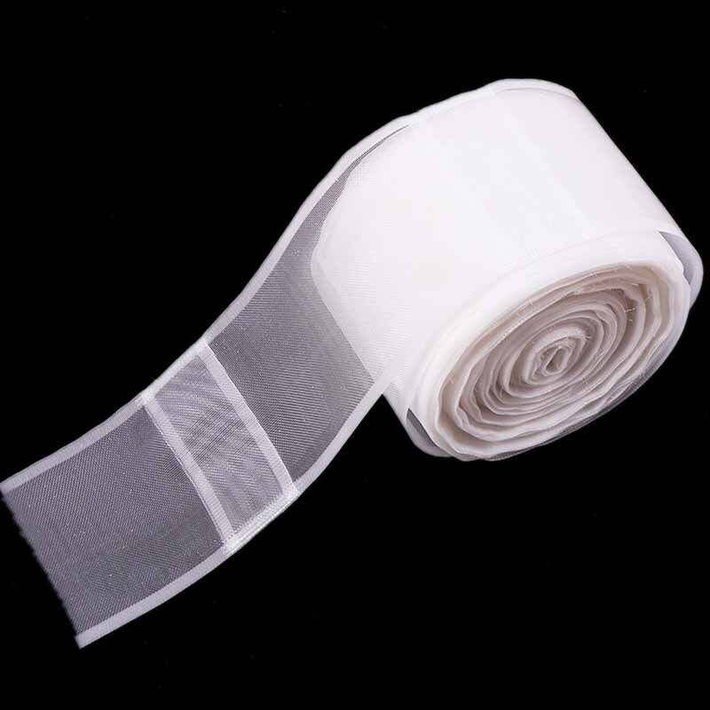 Accesorios de cinta transparente para cortinas, cinta de nailon para barra de inserción, gancho de correa de cortina blanco transparente, CP-JD152 #40