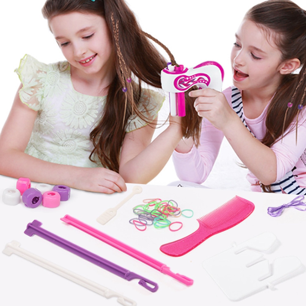 Electric Rollers Hair Tools Three Strand Tying Hair Braiding Device Automatic Quick Twist Hair Braider For Girls Kids Bun Maker