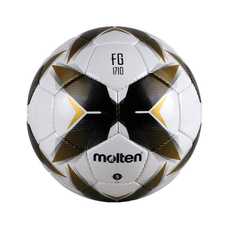 Molten – ballon de Football officiel F5R1710, taille 4/5, , PV, cousu à la main, résistant à l&#39;usure, entraînement sportif: black size 4