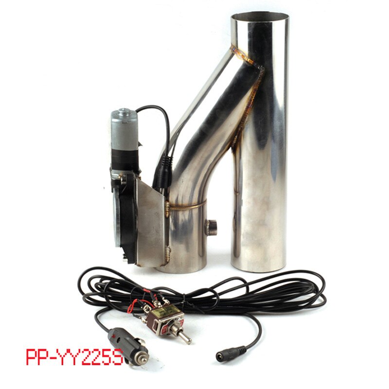 2 2.25 2.5 2.75 3 inch Stainless Steel Y Pipe cutout Electric Exhaust Cutback Down Pipe exhaust bypass valve switch button