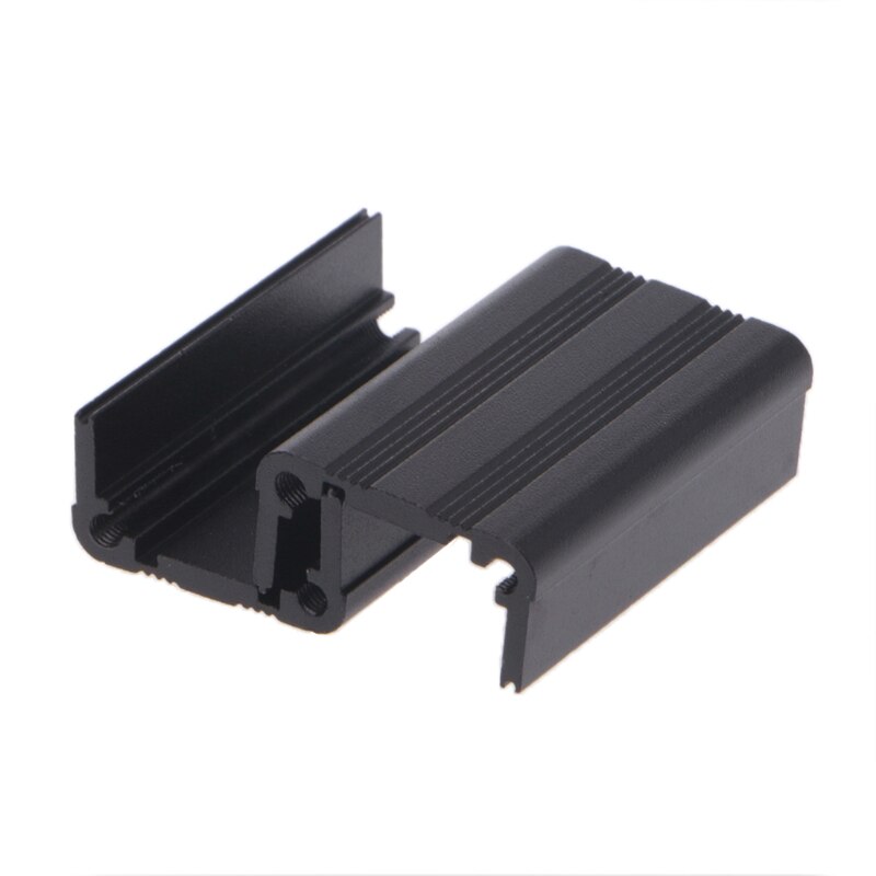 Aluminiowa obudowa elektroniki pudełko projektowe obudowa czarny 40x25x25mm