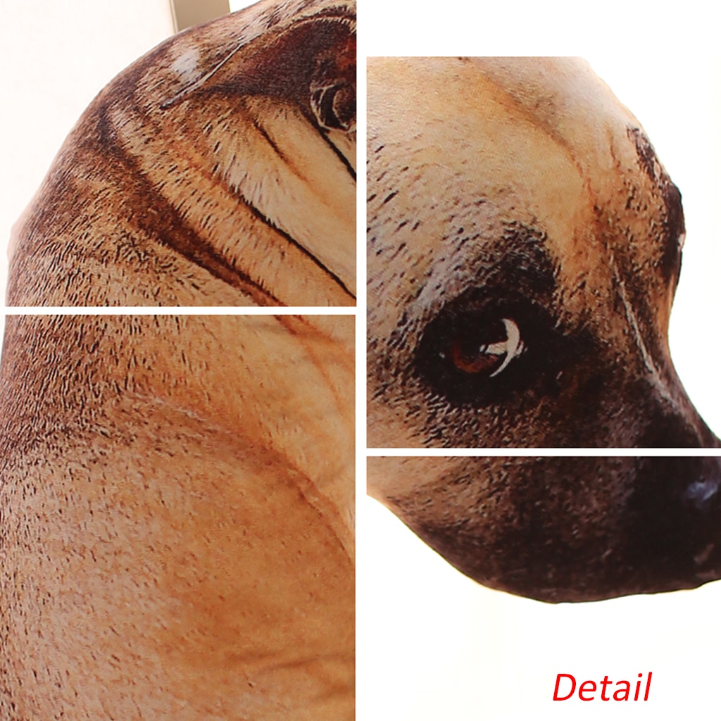 3D Hund Geformt Auto Dekorative Kissen Welpen Kissen Art Zimmer Heimat Dekorationen Karikatur Sofa Spielzeug Schlafen Kissen PP Baumwolle Kern