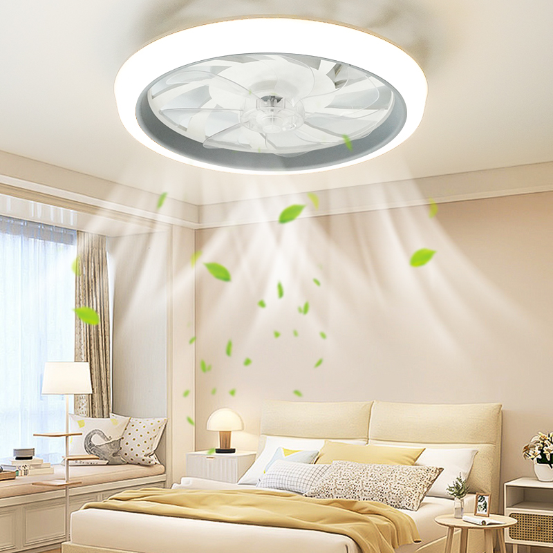Led Plafondventilator Licht Eenvoudige En Koele Stijl Afstandsbediening Met Oneindig Dimmen 6 Niveaus Van Windsnelheid Woonkamer Slaapkamer