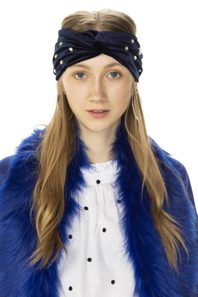 11446 Donkerblauw Zirconia Bandana