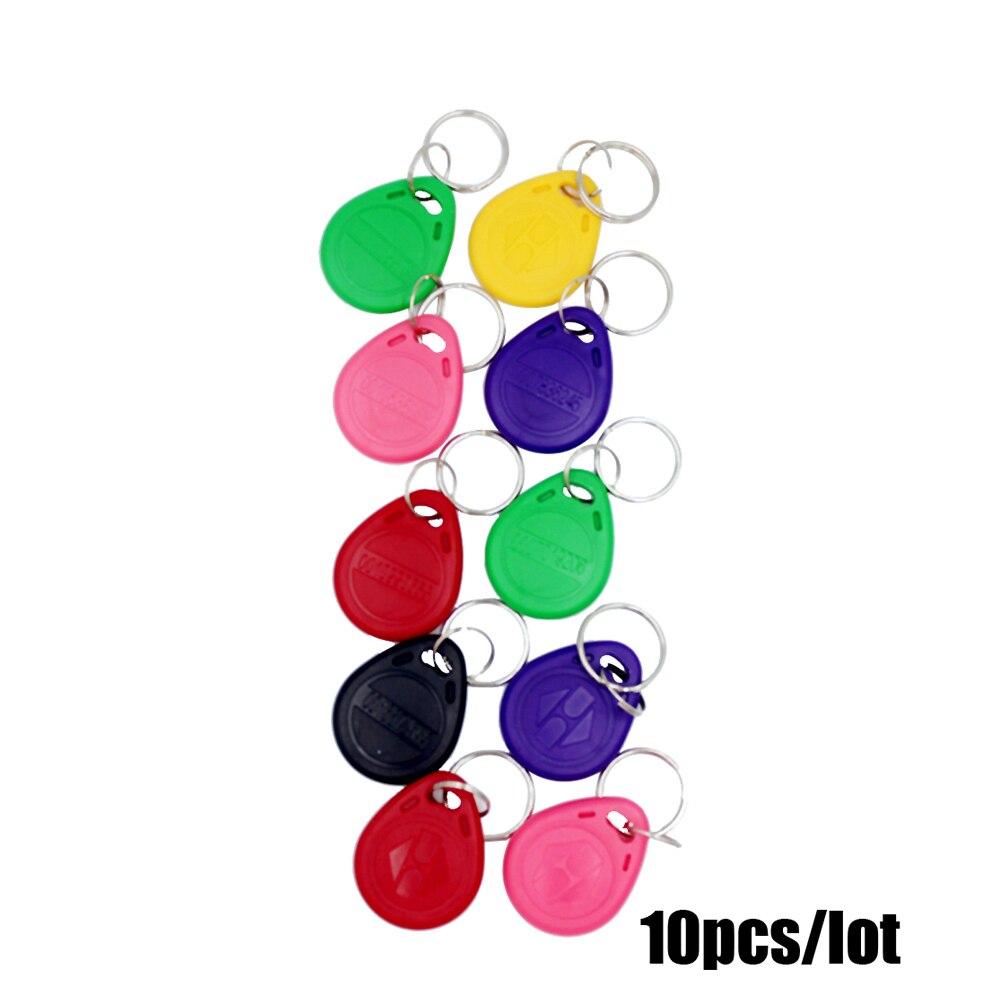 125khz RFID Proximity Card Digital Keypad Access Control System Door Lock Controller RFID/EM Keypad access card reader no light: mix color 10pc idkey