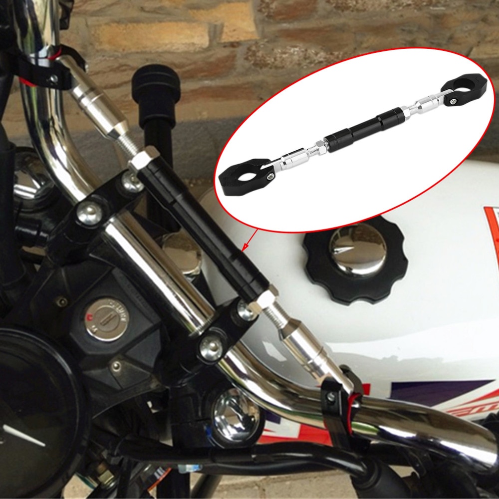 Universal 7/8 " 22mm sort motorcykelstyr i cross aluminiums rat styrer justerbar håndtagstyling