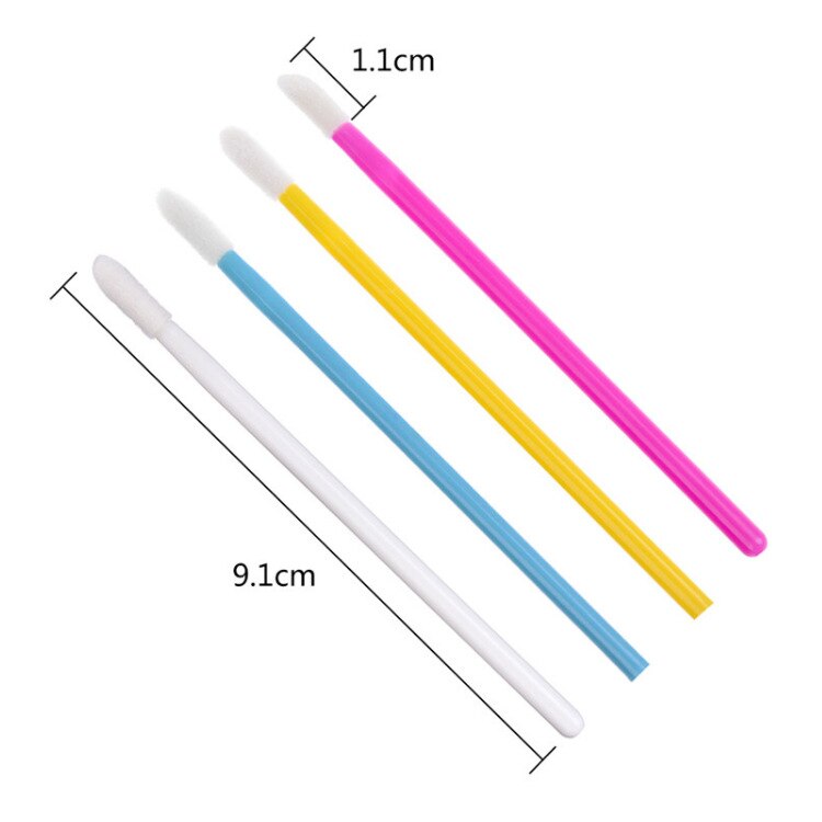 Brochas de maquillaje desechables, cepillo de pestañas, palo de algodón, limpieza de extensiones de pestañas, hisopo, herramientas de belleza, 100 Uds.