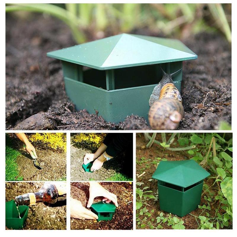 Pièges à Escargots et Bière Écologiques pour Attraper les Limaces, Sans danger pour les Enfants et les Animaux de Compagnie, Jardin, Ferme, 1 à 12 Pièces
