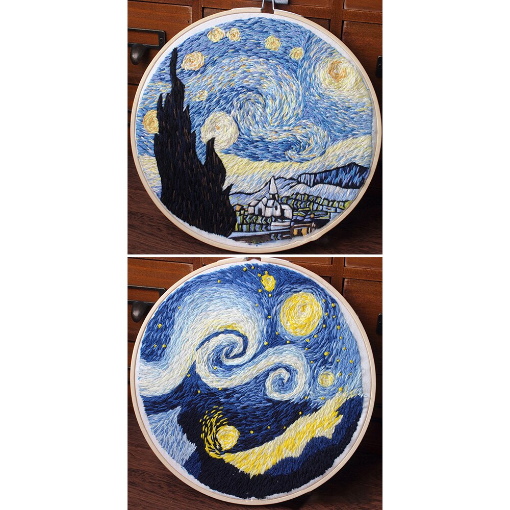 DIY Needlework Kit Beginner Cross Stitch Handmade Arts Crafts Cotton linen