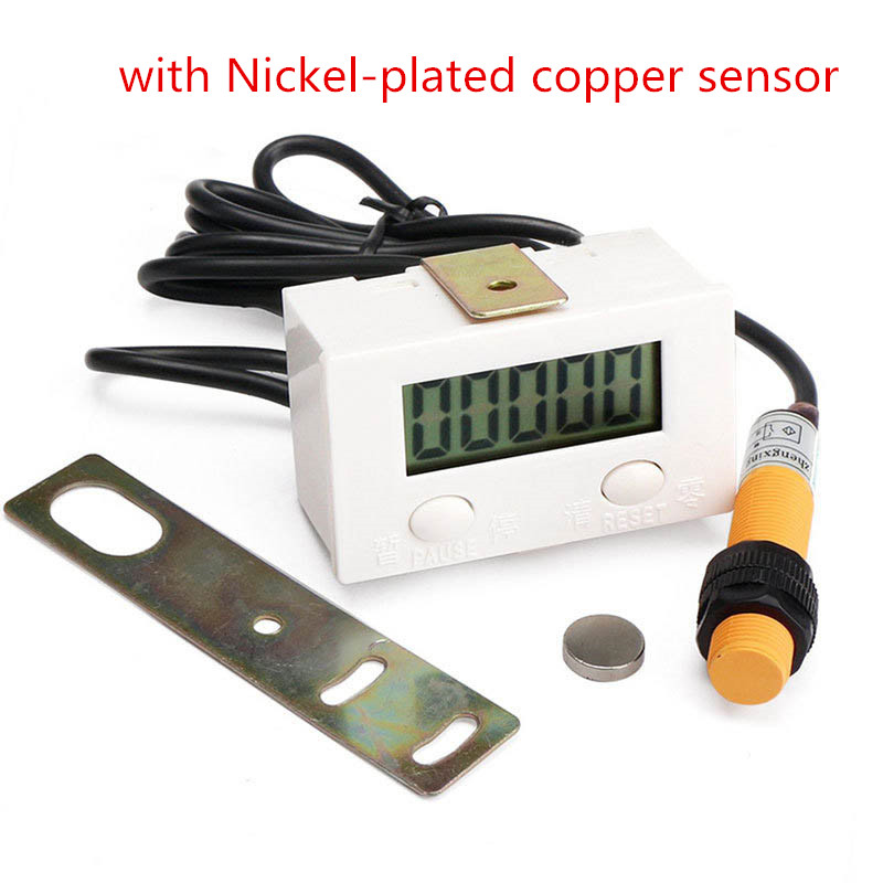 Electronic Counter Proximity Industrial Magnetic Sensor Switch Digital Display Punch Counter Automatic Induction Counter Meter: 2