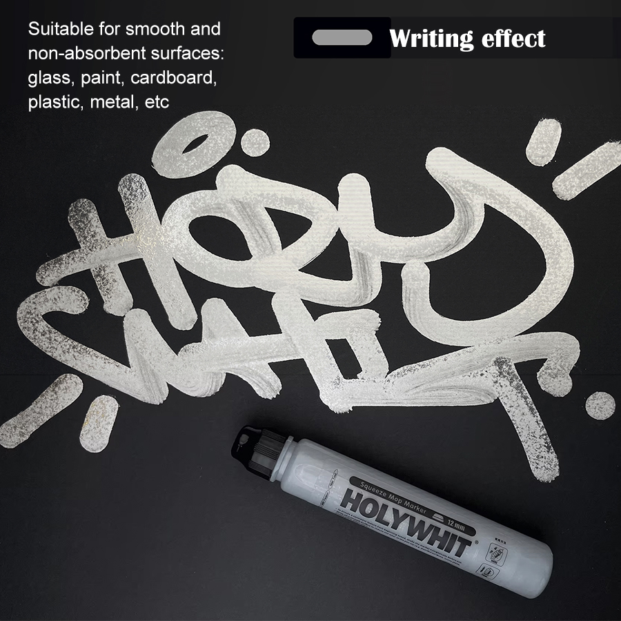 50ml graffiti pływ długopis Farba na bazie oleju Podpis Okrągła końcówka Zakreślacz Wodoodporny 12mm farba długopis znak Malowanie ścian