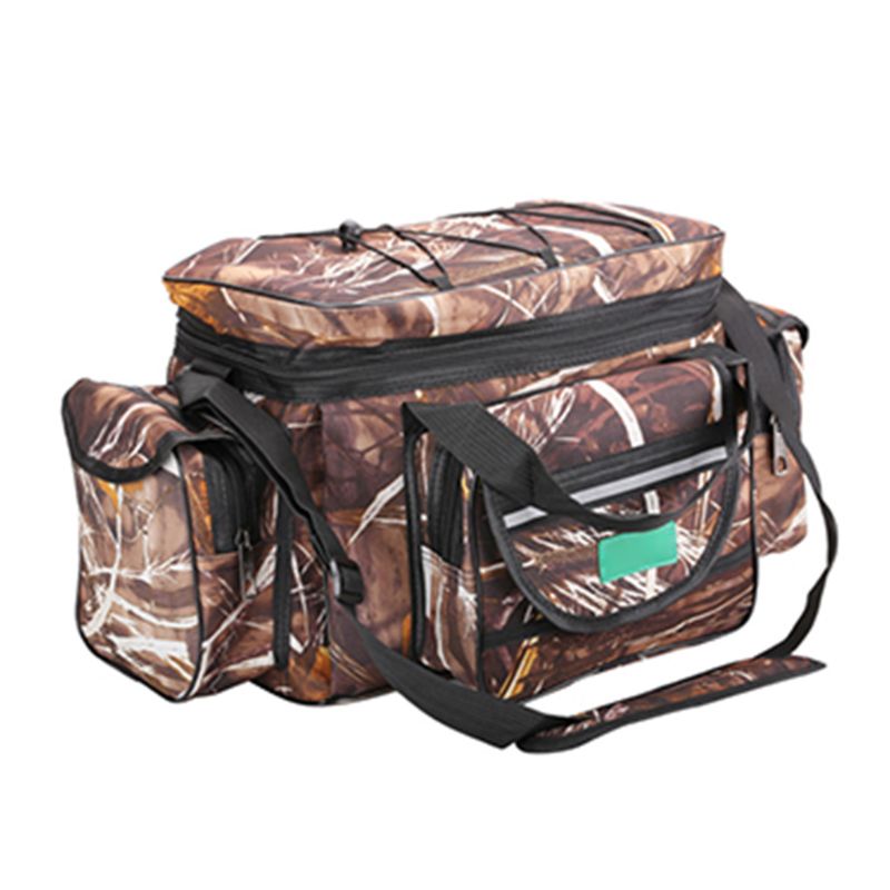 Sac à bandoulière multifonction, sacoche de grande capacité pour équipement de pêche, sac à outils, sac étanche et durable: N