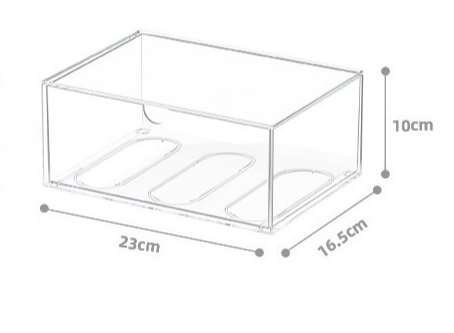 Schreibtisch-Organizer, Schubladentyp, Acryl-Kasten, Schreibwaren-Organizer, Kosmetik-Organizer für machen-hoch-Aufbewahrung, Schreibwaren-Zubehör: Grau