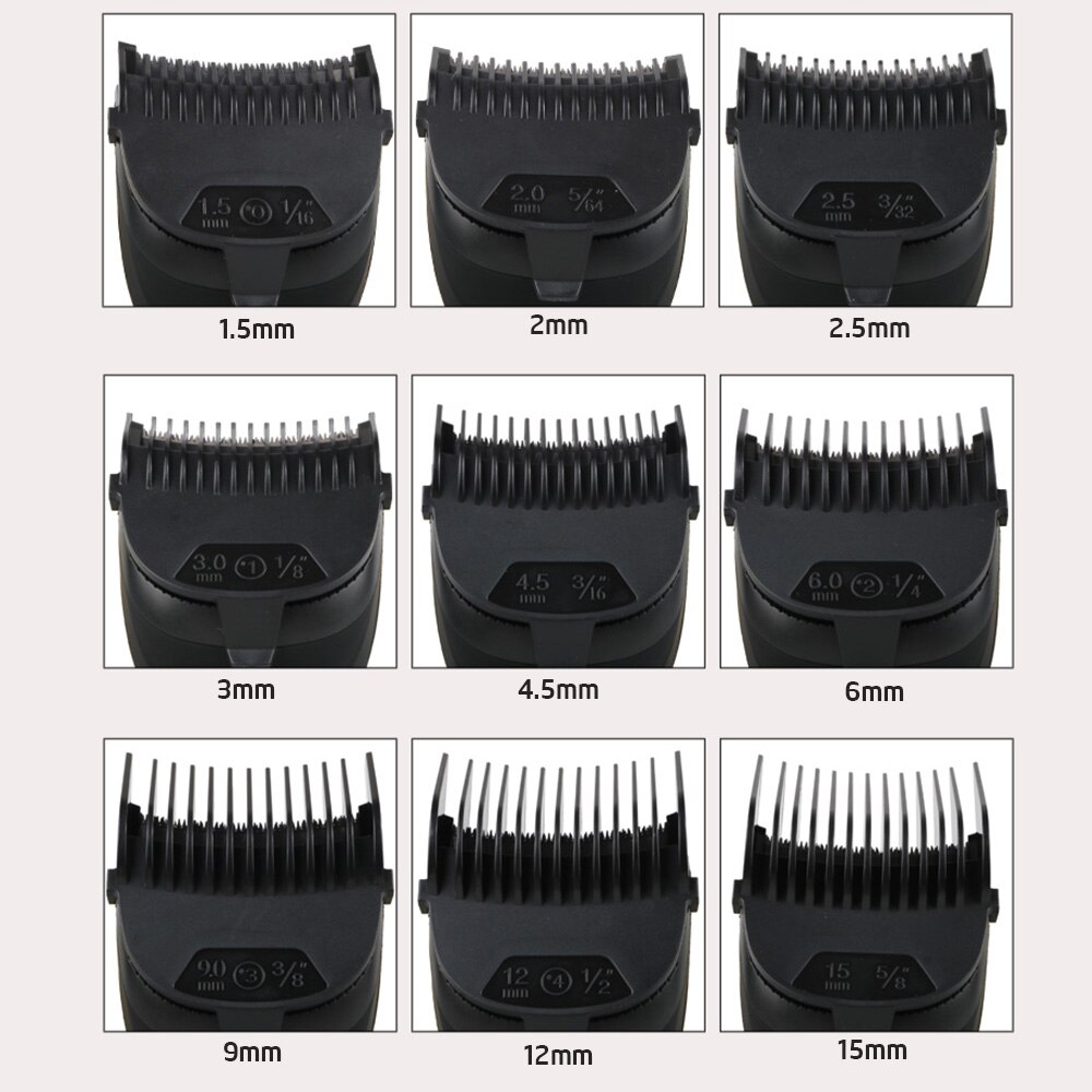 Rechargeable Cordless Electric Hair Cutter Trimmer Shortcut man Pro Self-Haircut Kit Beard Shaver Hair Clippers With 9 Comb