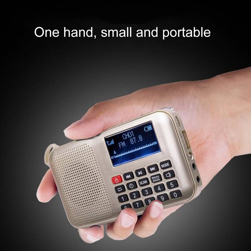 Mini altavoz de energía Solar Mp3 o reproductor de música con luz Led de emergencia