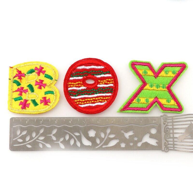 26 PCS Iron on Colorful Letters Patches Applique Sew on Patches Colourful Letter A-Z Patch Alphabet Embroidered Patches DIY