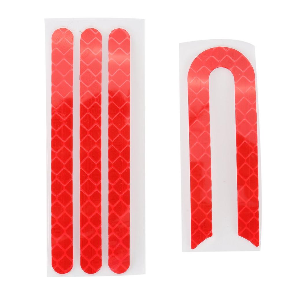 Verschillende Reparatie Onderdeel Accessorie Tool Murdguard Spatbord Kickstand Licht Gevouwen Guard Voor Xiaomi Mijia M365 Elektrische Scooter: Reflective sticker