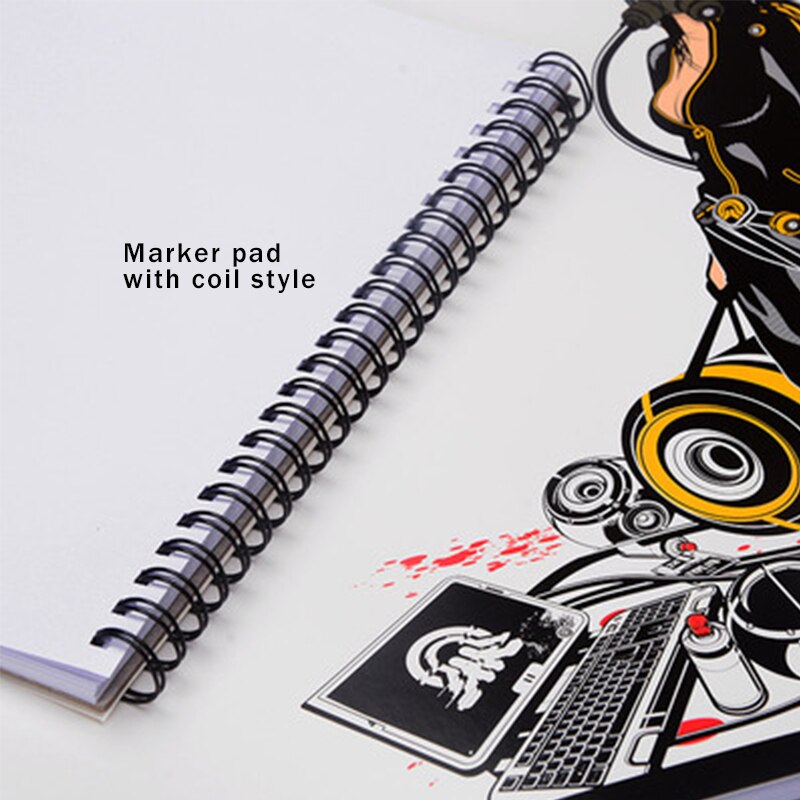 Rotulador de papel A3, A4, A5, 32 hojas, dibujo artístico, libros de papelería para colorear, pintura de acuarela, bocetos