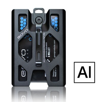 Govo Badge Houder/Portemonnee-Duurzaam Polycarbonaat Id/Credit Houder Met Metalen Clip En 4 Kaarten Slot Houdt 1to 4 Kaarten