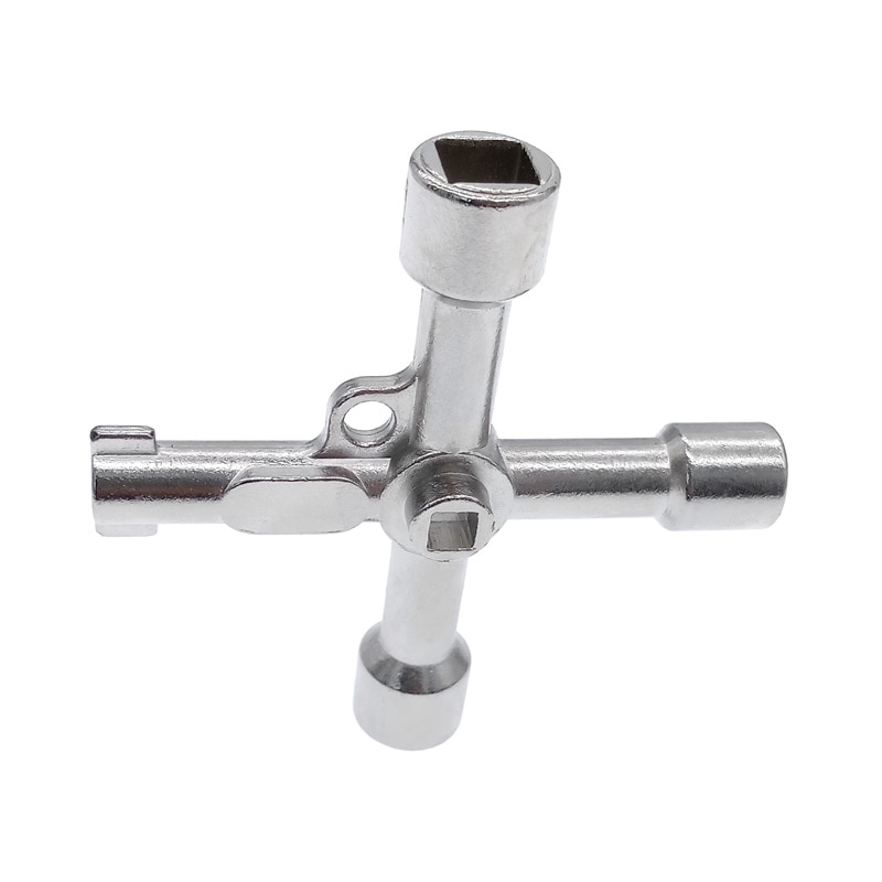 Universal Cross KEY electrical cabinet key Triangle 5 in 1 Train Electrical Elevator Cabinet Valve Alloy Triangle Square