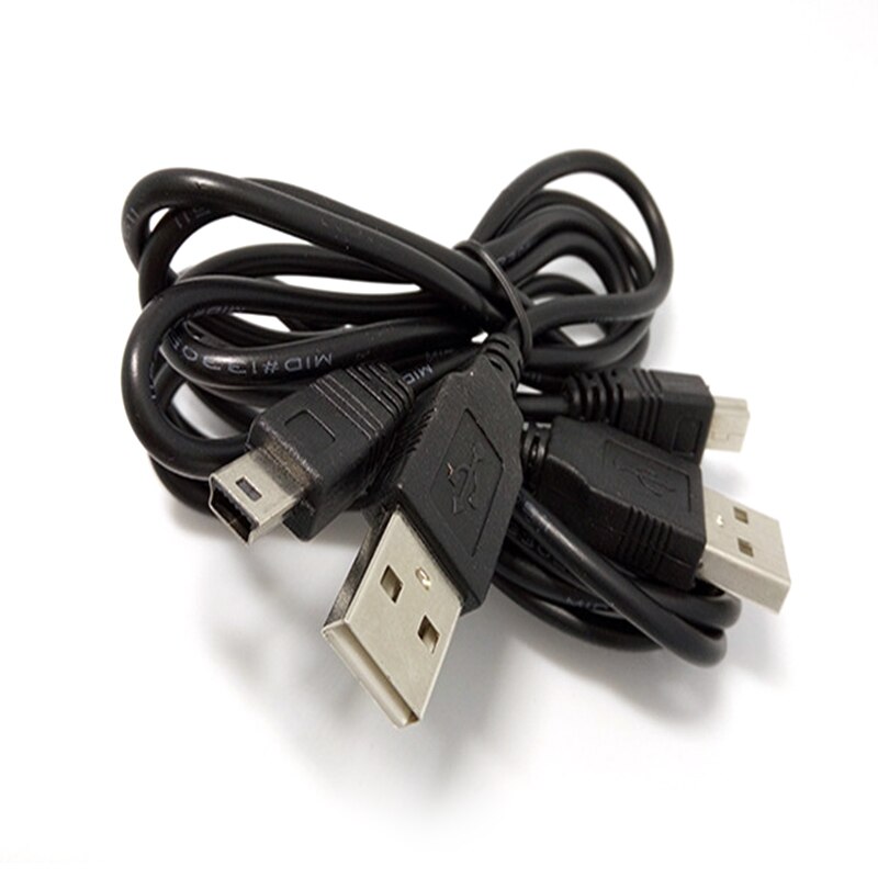 1 stücke 70/100 cm Schwarz USB 2,0 A Stecker auf Mini USB B Stecker Kabel Adapter 5P OTG V3 Hafen Adapter Usb Verlängerung Ladekabel