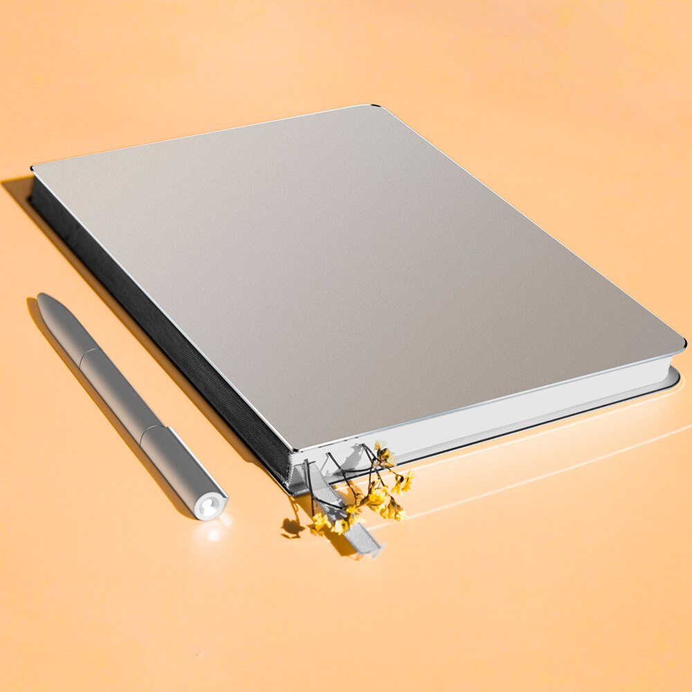 Aluminum Notebook Journal Notebook Hardcover, Delicate and Stylish, Metal Small Executive Notebook for Office and Daily Memo