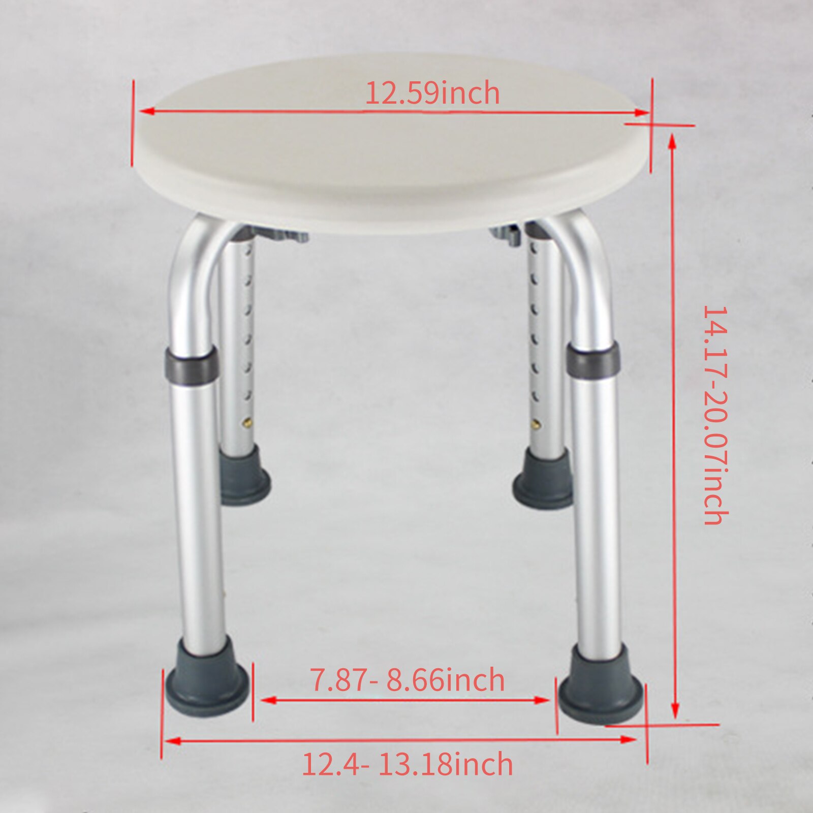 Panca per doccia da bagno sgabello per vasca da doccia regolabile in altezza sedile per doccia leggero sedia per doccia antiscivolo per anziani disabili